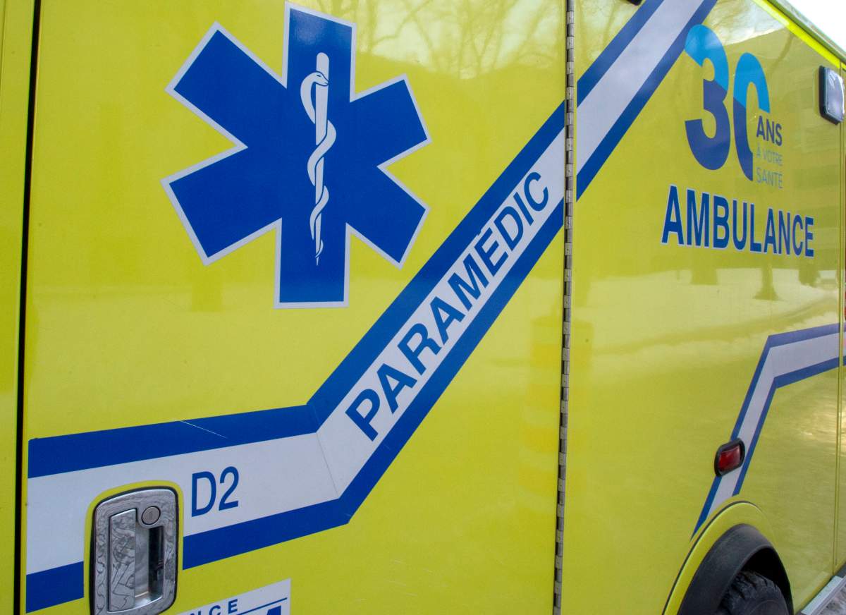 An ambulance is seen in Montreal, Wednesday, Jan. 29, 2020.