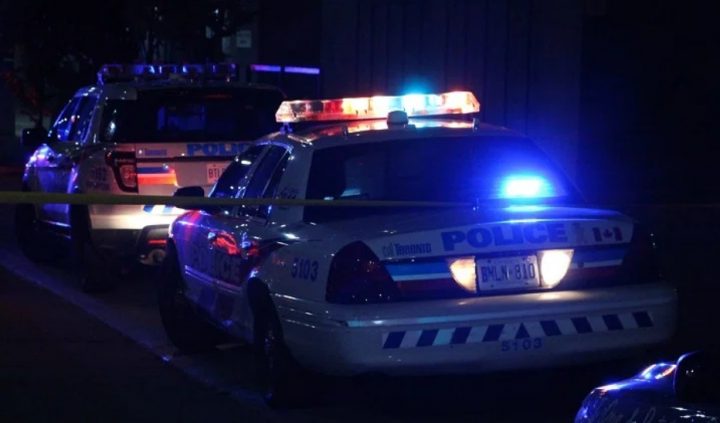 FILE: Toronto police cruisers are seen at parked on a street.