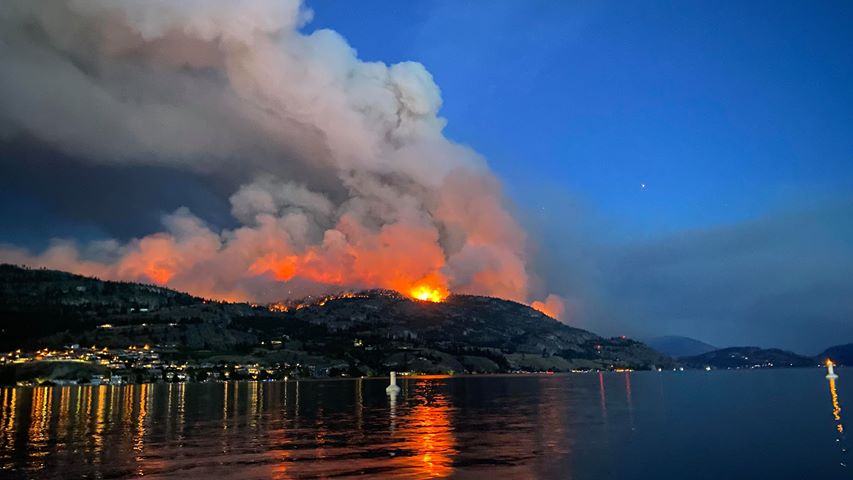 The Christie Mountain wildfire. Courtesy: Chacity Wagner