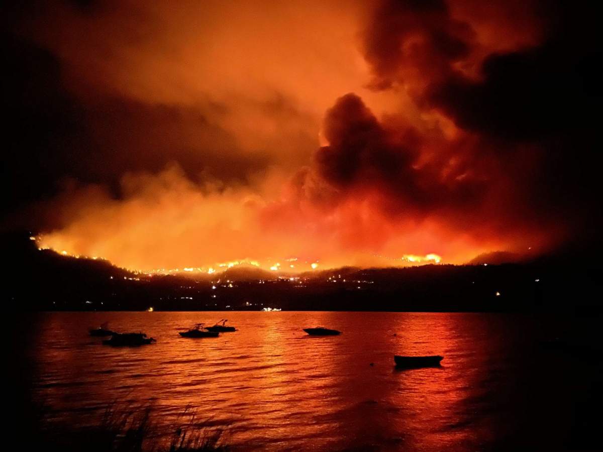 The Christie Mountain wildfire. Courtesy: Cassidy McCafferty