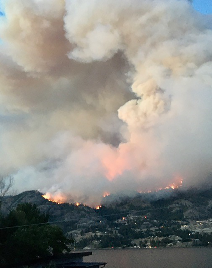 The Christie Mountain wildfire. Courtesy: Gina Rogers