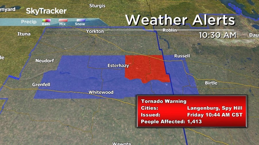 A tornado warning for parts of eastern Canada has been cancelled. However, severe thunderstorm warnings remain in effect. 