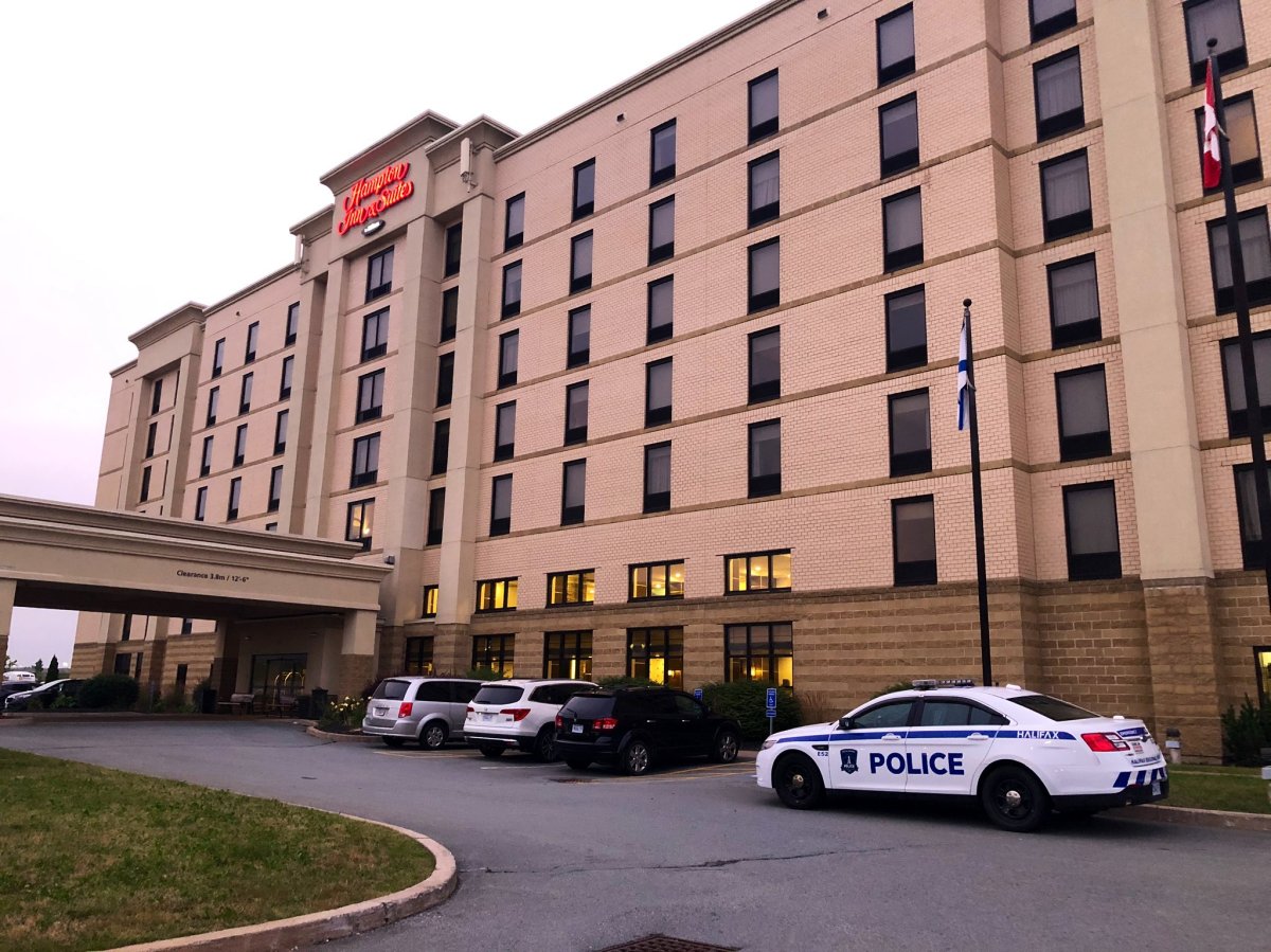 Halifax Police investigate shooting at the Hampton Inn and Suites on Cromarty Drive in Dartmouth, N.S.