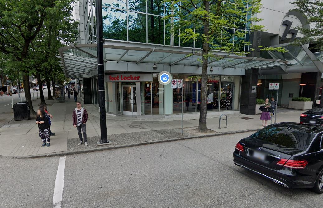 The Foot Locker located at 919 Robson Street in Vancouver. 