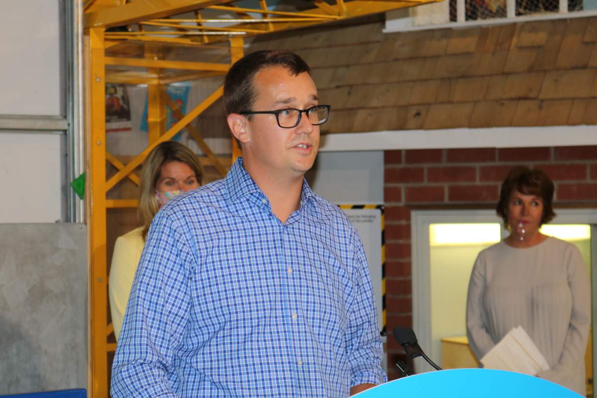 Minister of Labour, Training and Skills Development Monte McNaughton.