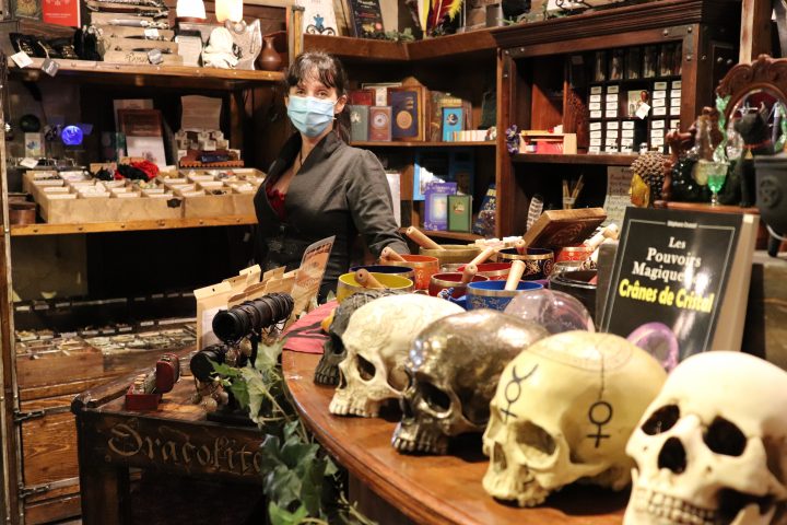 Dracolite co-owner and designer, Véronique Lortie, stands at her favorite section of the shop on Tuesday, Aug. 11, 2020.