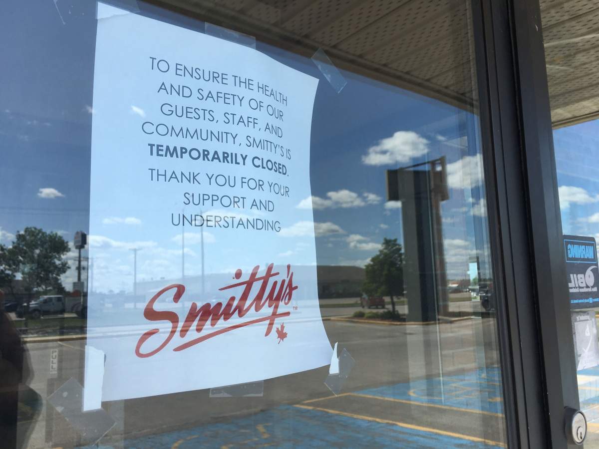 Smitty’s in Steinbach has closed after a member of its staff tested positive for COVID-19. / MALIKA KARIM