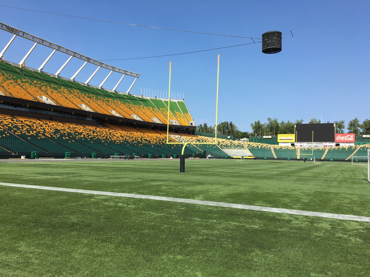 Commonwealth Stadium in Edmonton on Aug. 19, 2020.