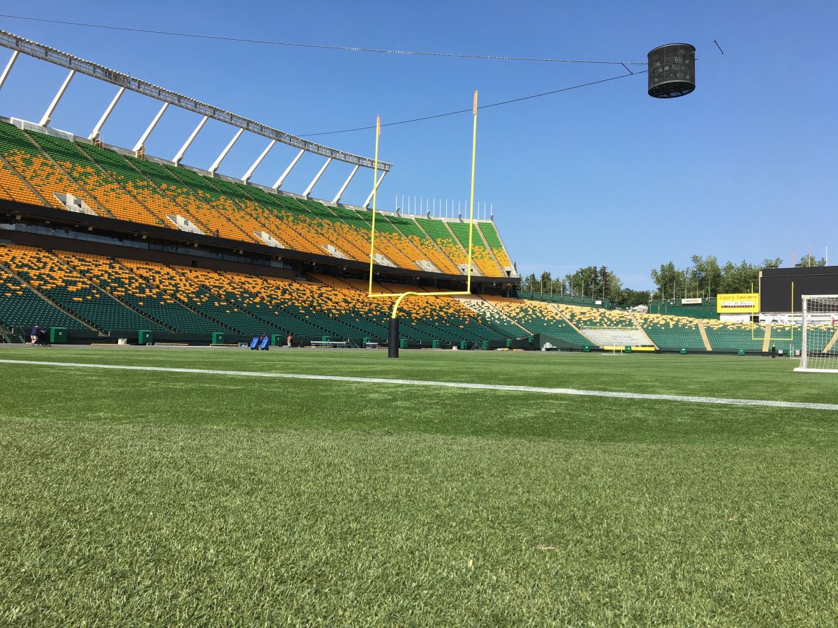 Commonwealth Stadium in Edmonton on Aug. 19, 2020.