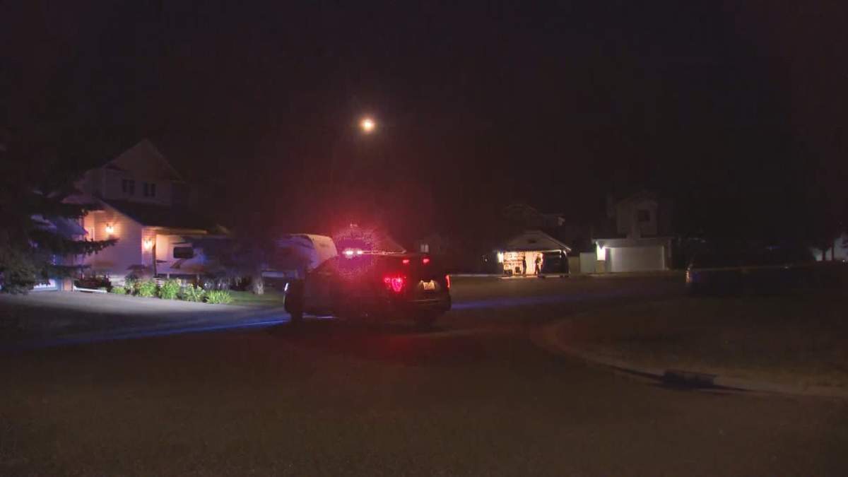 Calgary police were called to a home on La Valencia Green Northeast Wednesday, Aug. 26, 2020 after a child fell out of a second-storey window.