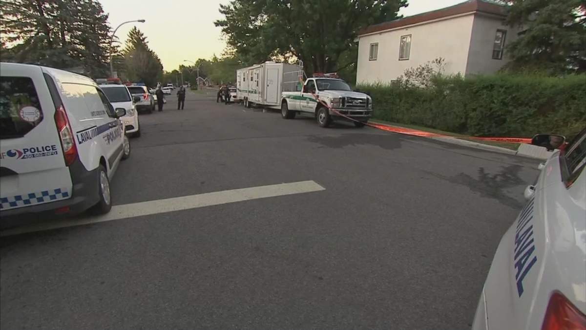 Laval police investigate after a 17-year-old was shot dead on Friday, July 30, 2020.