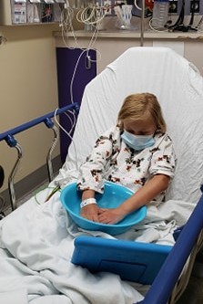 Seven-year-old Maria was stung by a Portuguese man-of-war on Lawrencetown Beach on Aug. 9. She was taken to IWK for burn treatment.