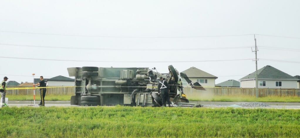 Three people were taken to hospital after a crash on the South Perimeter Highway Friday afternoon.