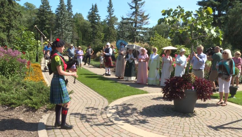 Norah Eldridge (16), preforming at Assiniboine Park on Sunday.