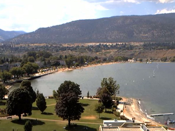 A view of Penticton and Okanagan Lake. The city set a new record high for Aug. 16, when the mercury reached 36.5 C, breaking the old mark of 35.6 that was set in 1967.