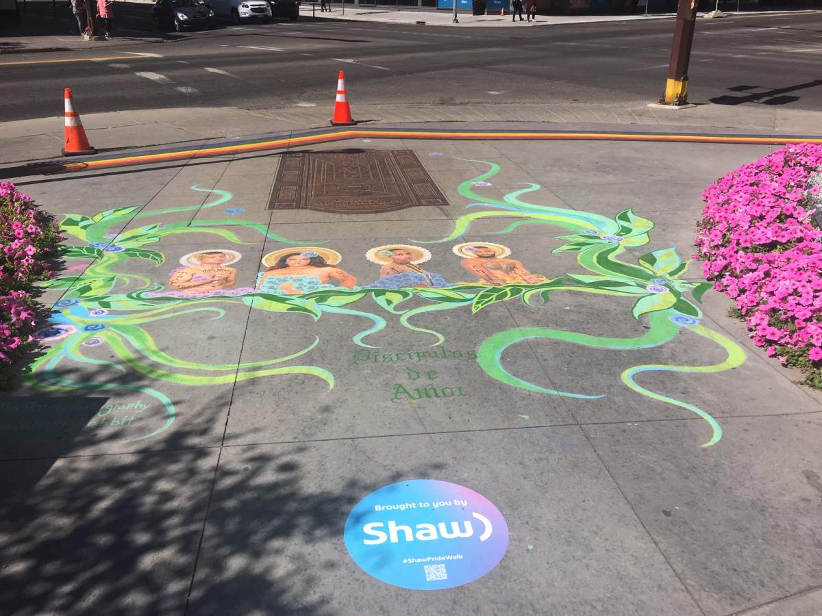 Four murals have been painted in Calgary’s Central Memorial Park to celebrate Pride 2020.