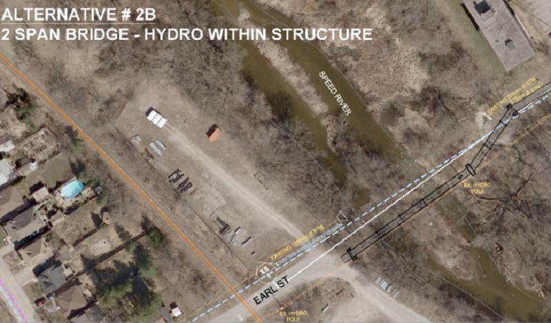 The City of Guelph is proposing a new footbridge over the Speed River. 