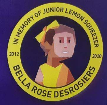 A sticker to honour Bella Desrosiers will be put on lemonade stands.