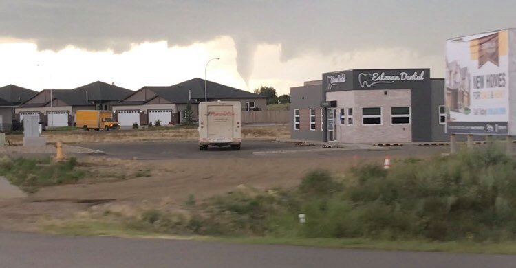 Environment Canada received multiple reports of a tornado near Estevan, Sask.; however, there were no reports of damage.