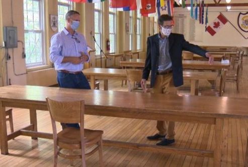 Stanstead College’s director communication Ross Murray in the school’s dining hall