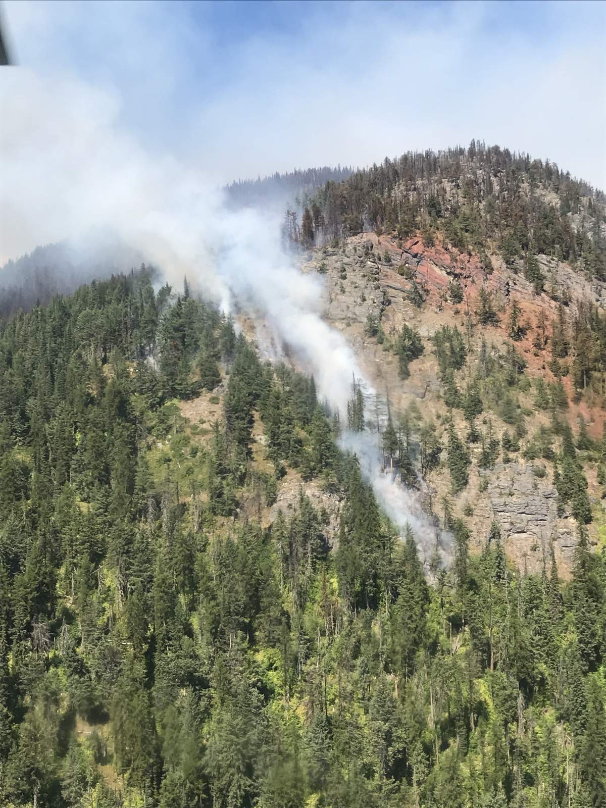 The Talbot Creek wildfire on Aug. 27, 2020. Courtesy of the BC Wildfire Service.