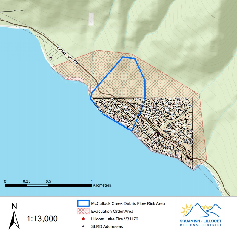 Wildfire prompts evacuation order for dozens of properties in Squamish-Lillooet Regional District - image