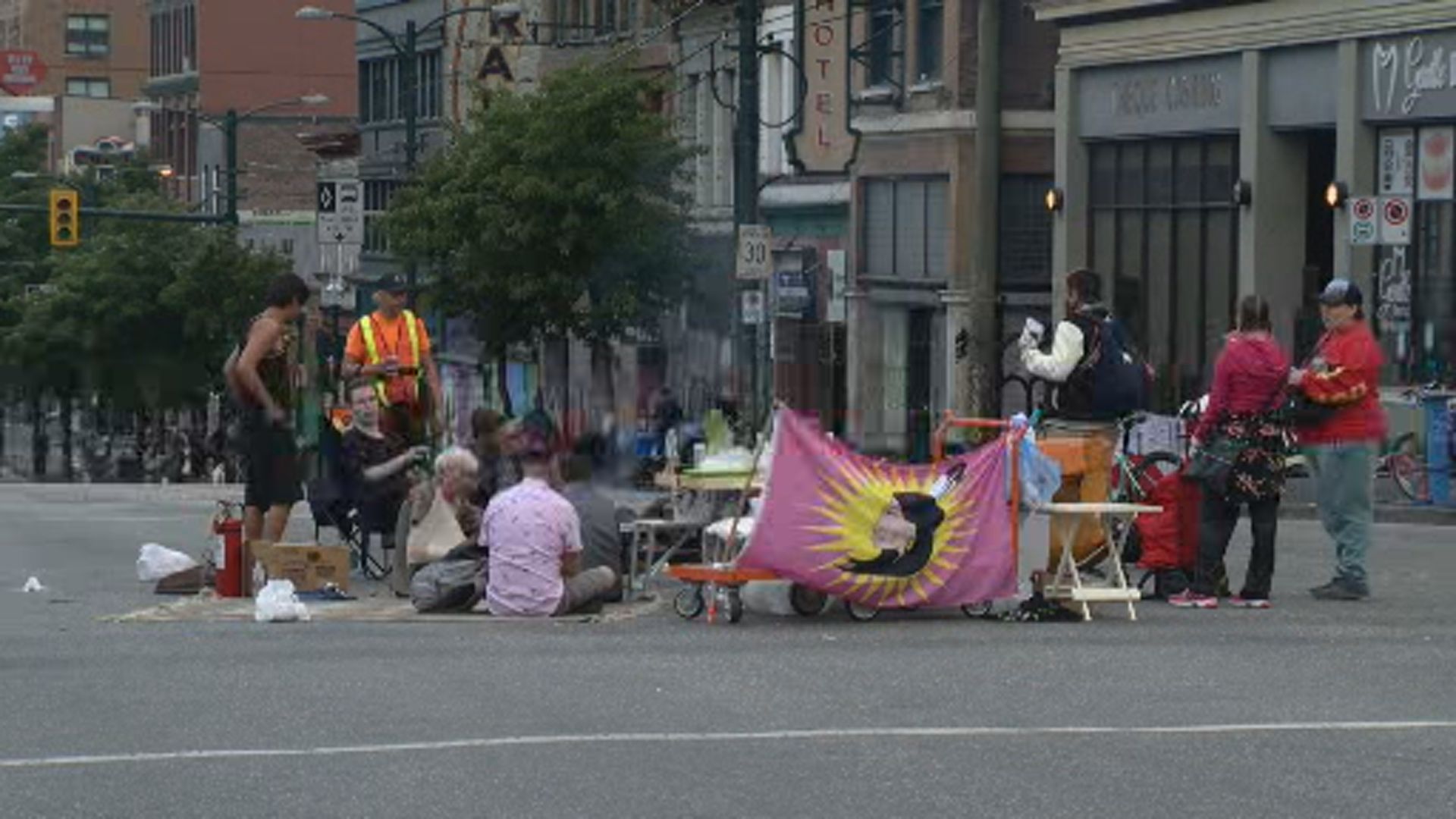 Protest Against Police Brutality Blocks Main And Hastings In Vancouver ...