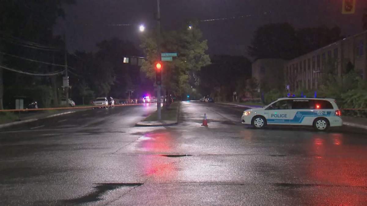 Montreal police are investigating after a stabbing in Ahuntsic-Cartierville the morning of Monday, Aug. 24, 2020.