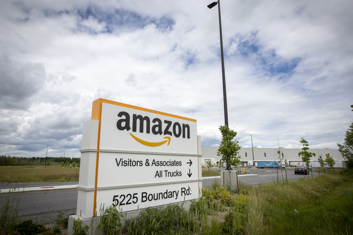 Amazon fulfillment centre in Ottawa, Ontario on Thursday, June 25, 2020. 