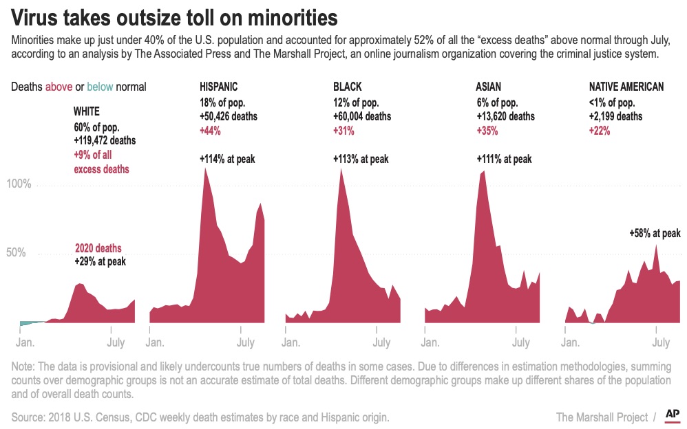 Death rates for people of colour in U.S. skyrocketed amid coronavirus, study finds - image