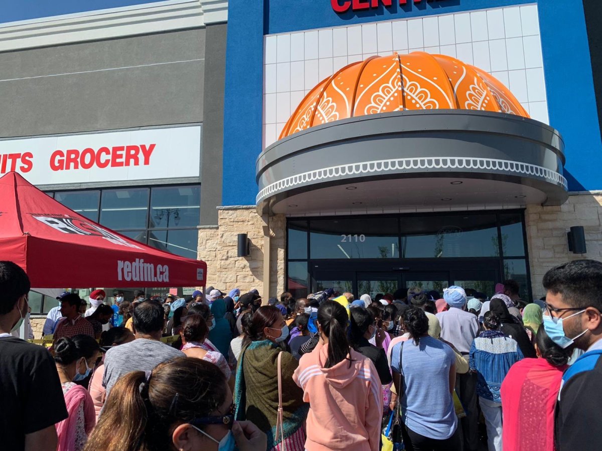 Hundreds of people flocked to the Asian Food Centre in Calgary on Friday afternoon for a grand opening. 