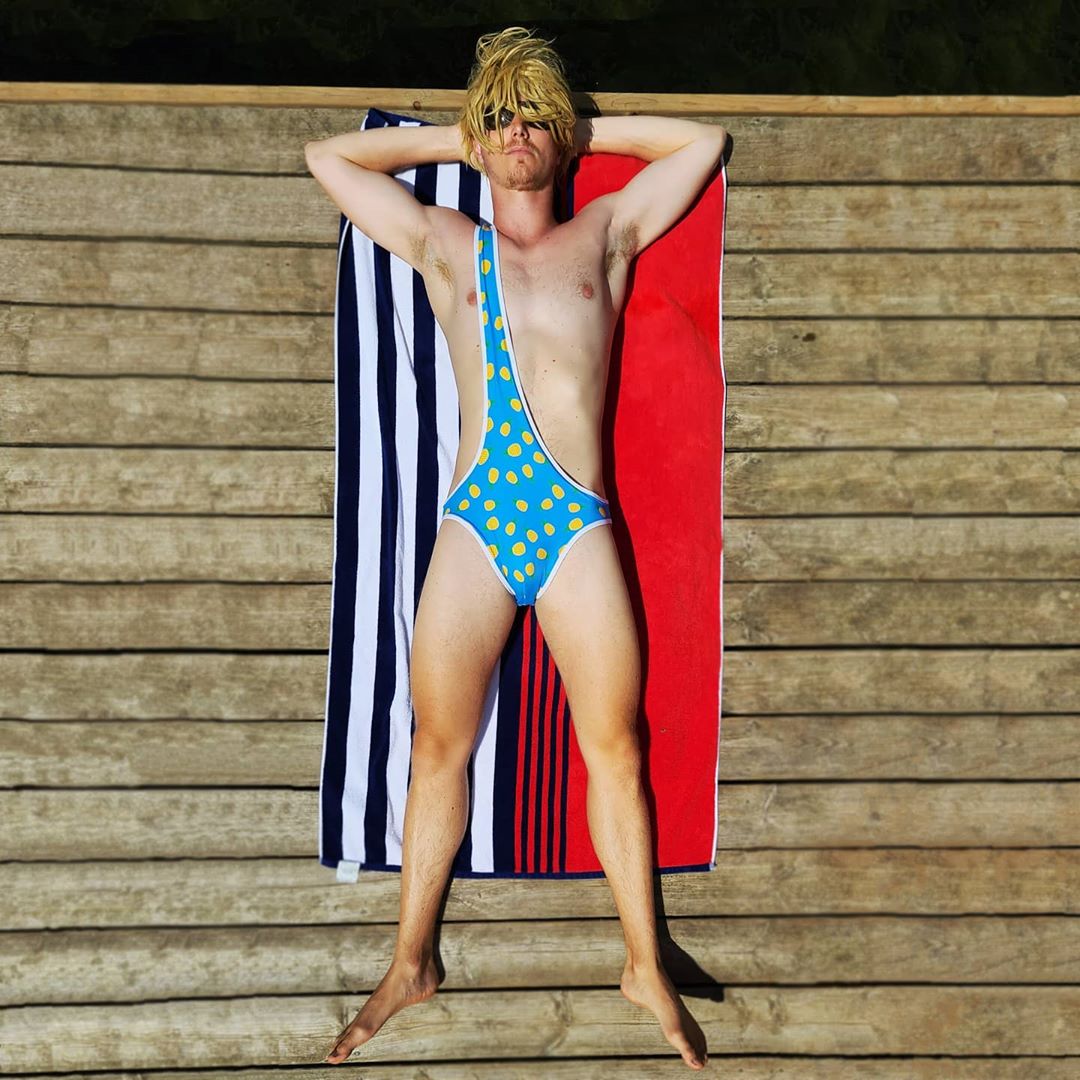 “The one shoulder bathing suit guaranteed to turn heads.”