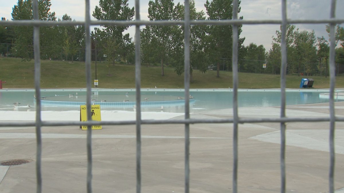 Calgary EMS said a three-year-old girl was left in critical condition after falling, hitting her head and ending up in a Prairie Winds Park pool, Thursday, Aug. 20, 2020. 
