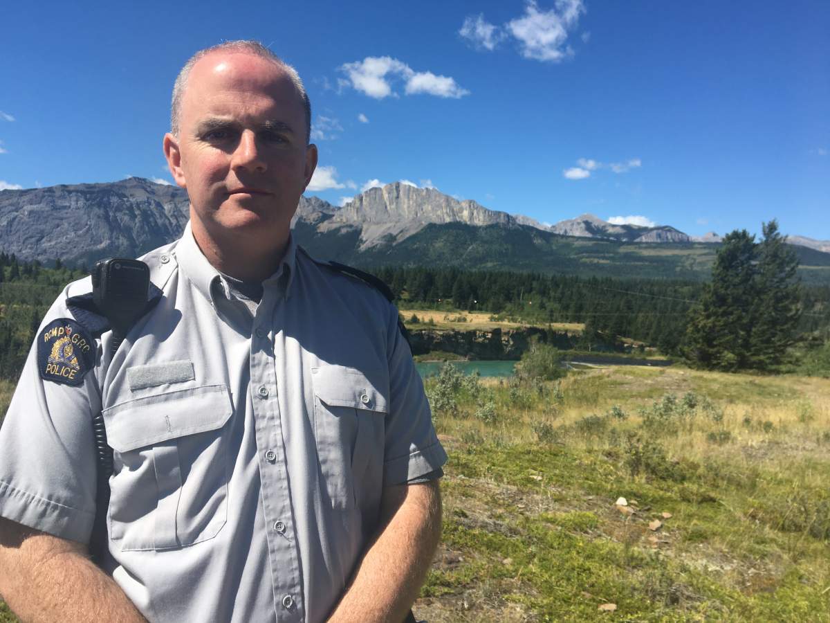 Cpl Troy Savinkoff with the Cochrane RCMP.