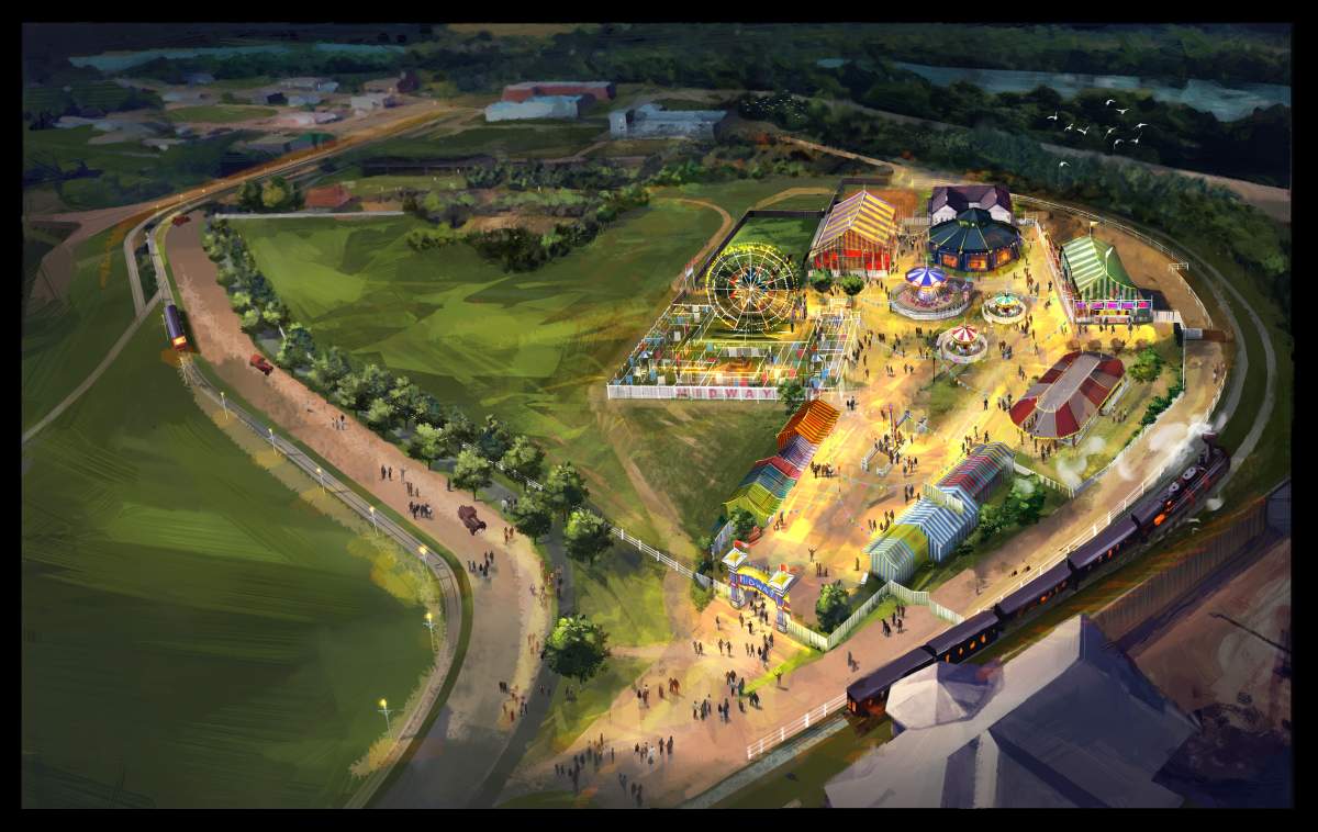 A rendition of Fort Edmonton Park renovations