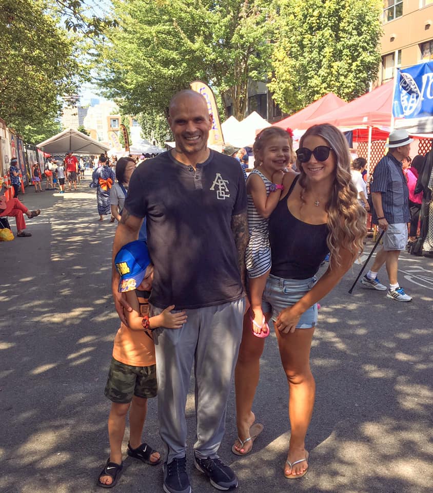 Guy and his family. They have also recently had a baby boy. Source: Guy Felicella