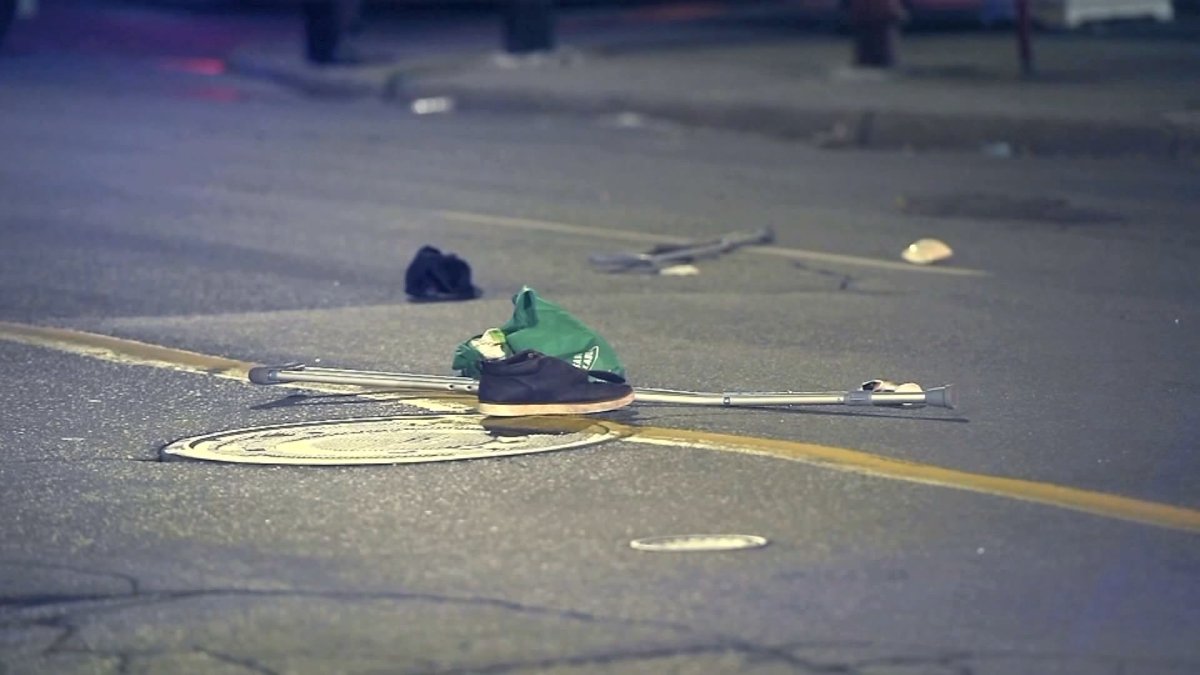 Montreal police have arrested a 20-year-old man following a hit-and-run on Sherbrooke Street West downtown on August 19, 2020.