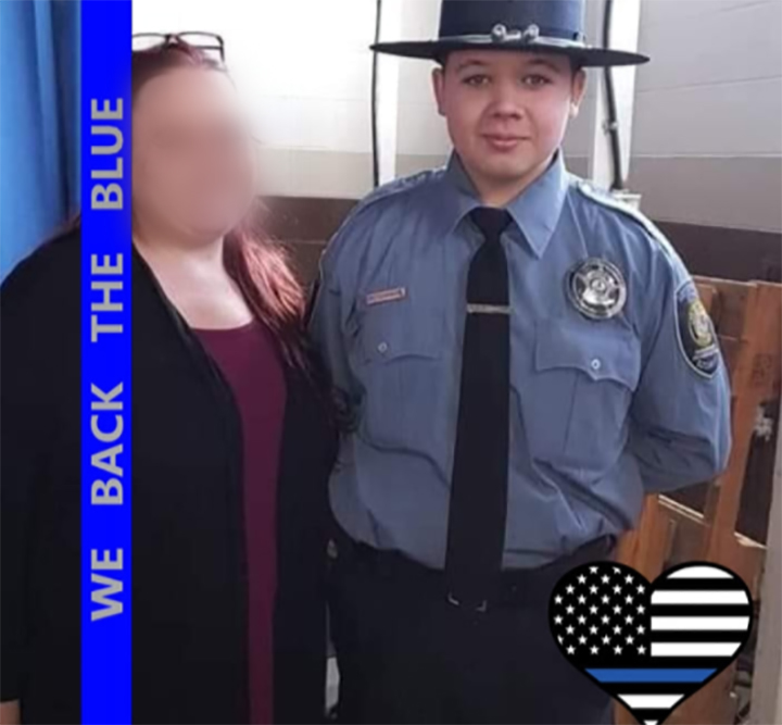 Kyle Rittenhouse is shown with his mother in an image posted on her Facebook page on July 11.