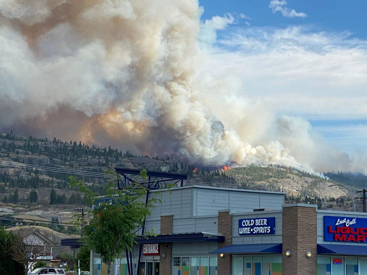 The Christie Mountain wildfire. Photo submitted.