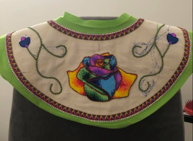 A photo of part of the hand-beaded regalia that Chantelle Willier is hoping to get back, after it was stolen from her vehicle earlier this week.