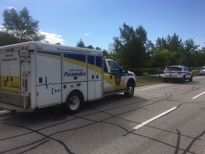 A photo of police on scene in Richmond Hill.