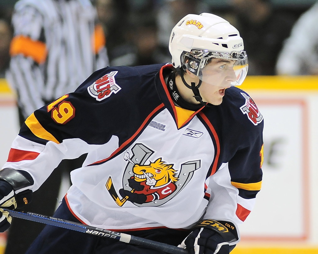 Mark Scheifele during his tenure with the Barrie Colts.
