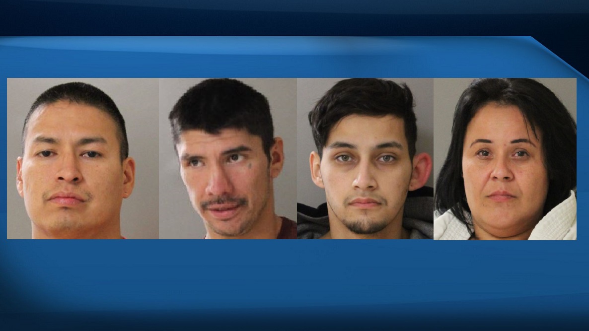 RCMP have released images of four people who are wanted for attempted murder: Colin Aulden Bartlett, Albert John Gladue, Dorian Anakian Harvey and Tamara Marie Chowace.