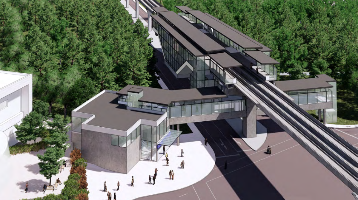 An artist’s rendering of the proposed 140th Street Station.