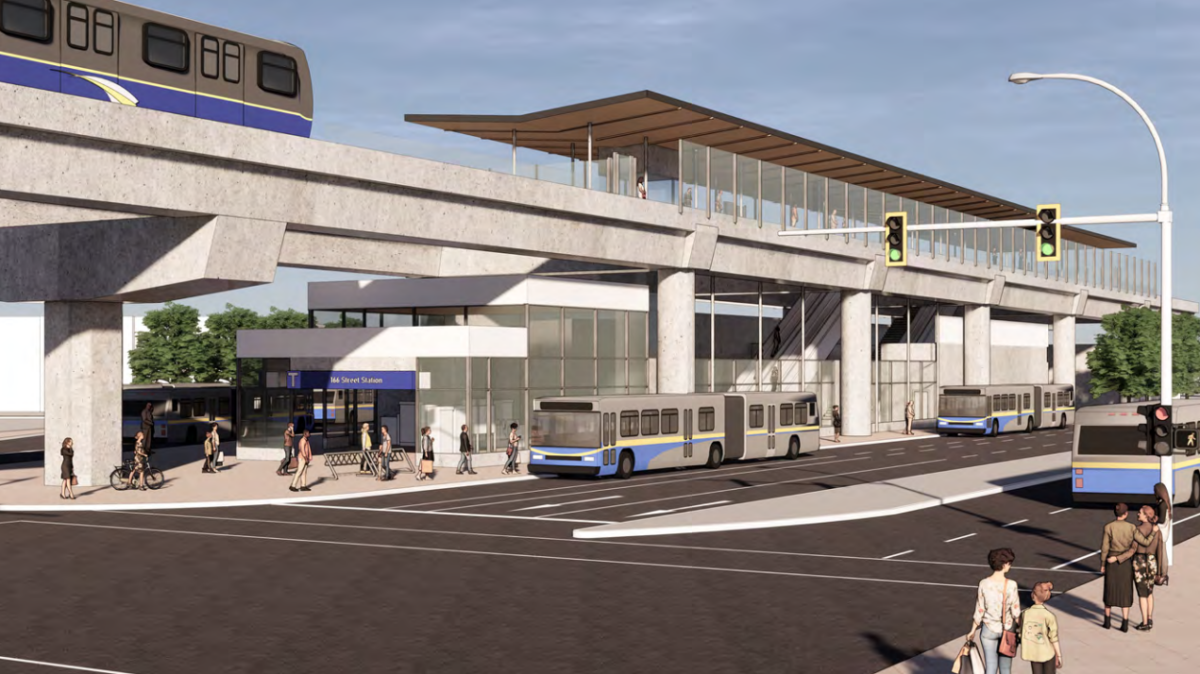 An artist’s rendering of the proposed 166th Street Station.
