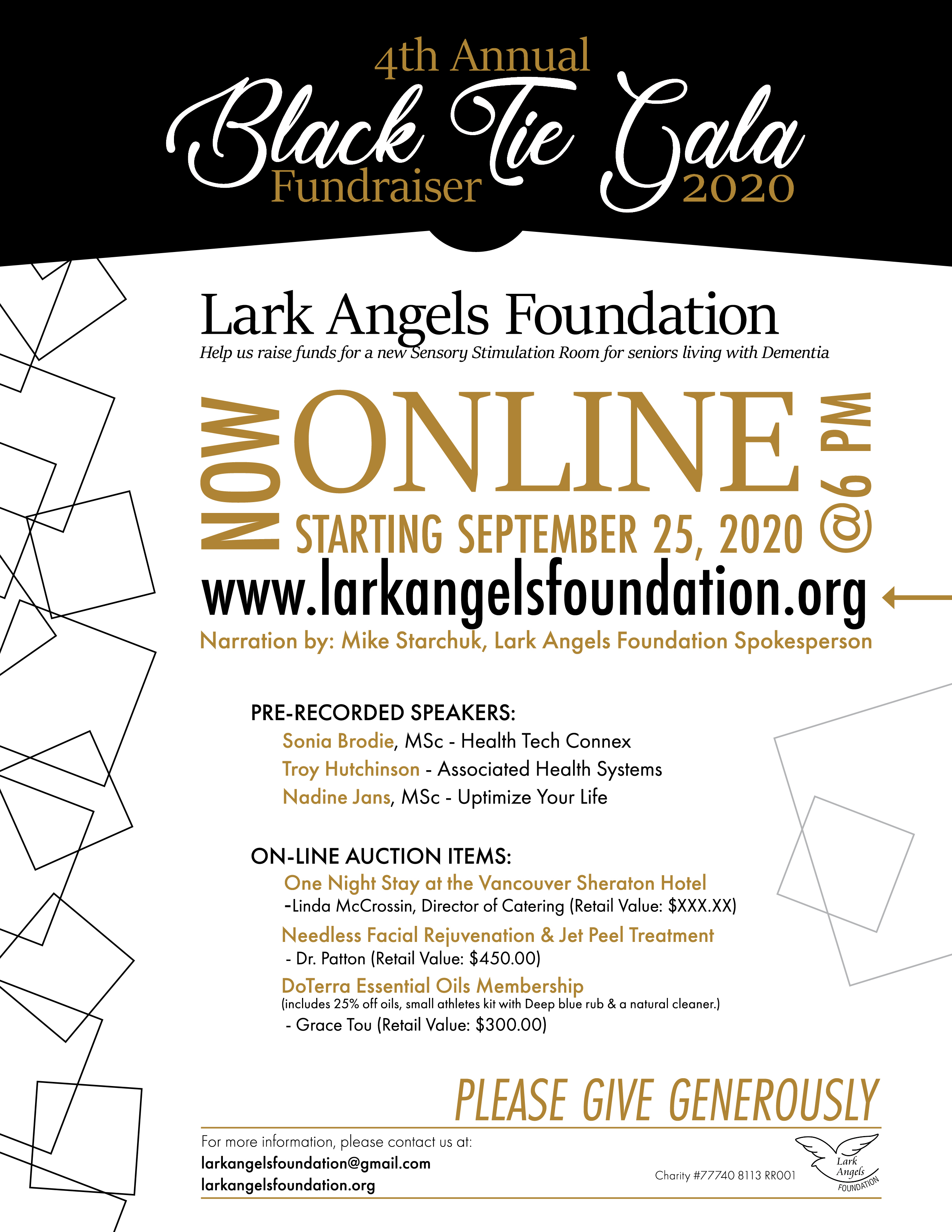 Lark Angels Foundation Black Tie Gala GlobalNews Events