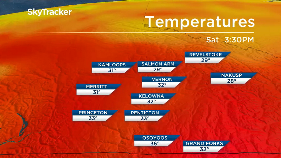 30 degree heat lingers in the Okanagan into the beginning of the September long weekend.
