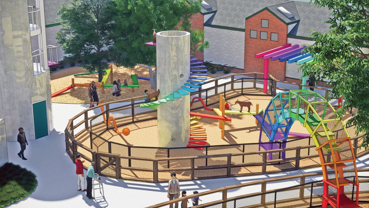 The Assiniboine Park Zoo says work on the new Aunt Sally's Farm exhibit is nearing completion and the petting zoo should be open next spring.