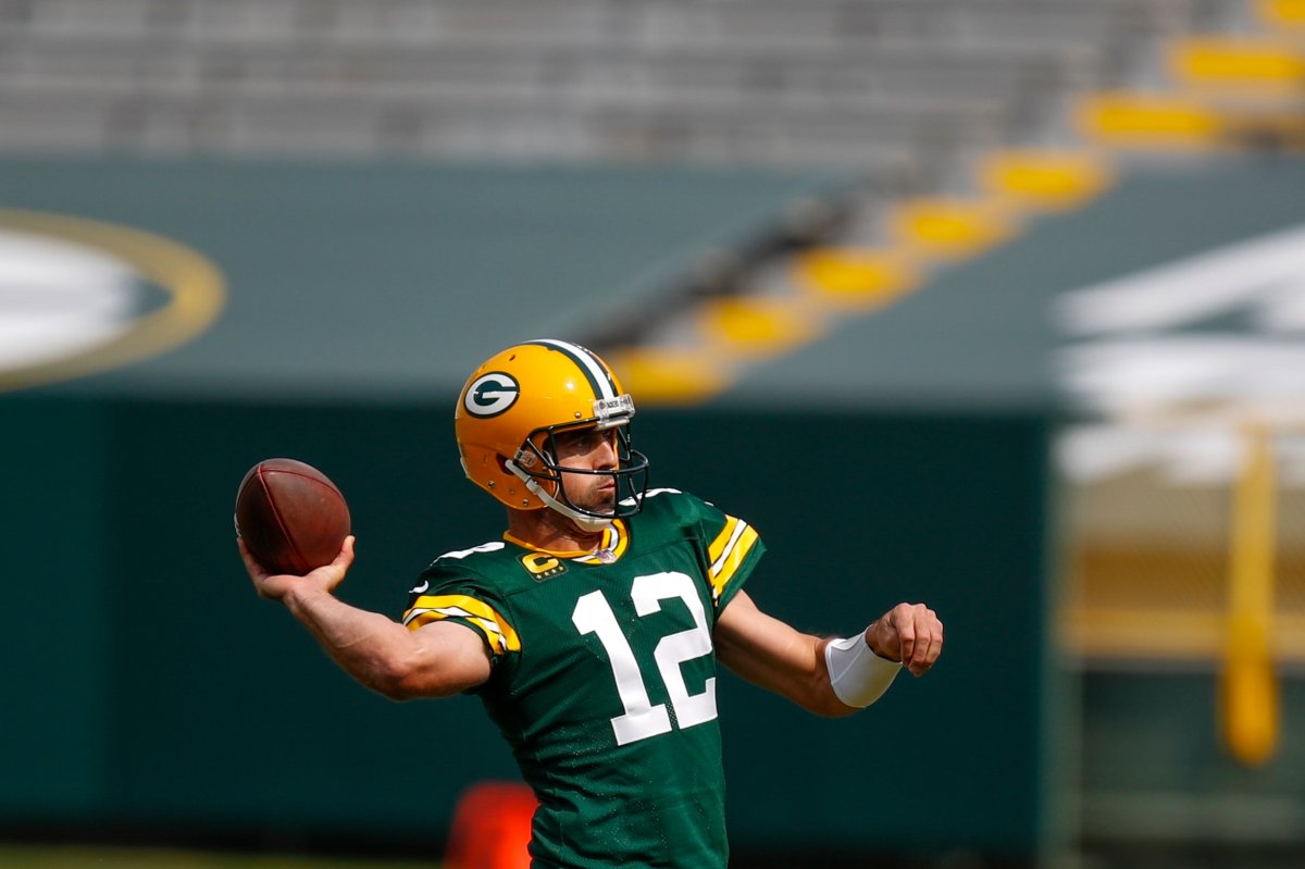 Aaron Rodgers and the Green Bay Packers host the Atlanta Falcons on Monday night.