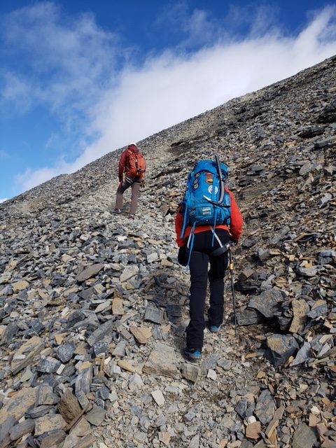 Liliana Kujundzic-Tesedic during her hike